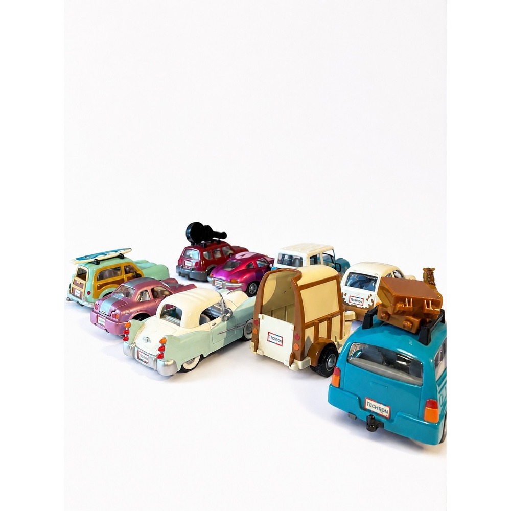 Chevron Cars Lot of 13 Toy Cars w/ Pig & Horse Figures Techron Collectible - Picture 7 of 12